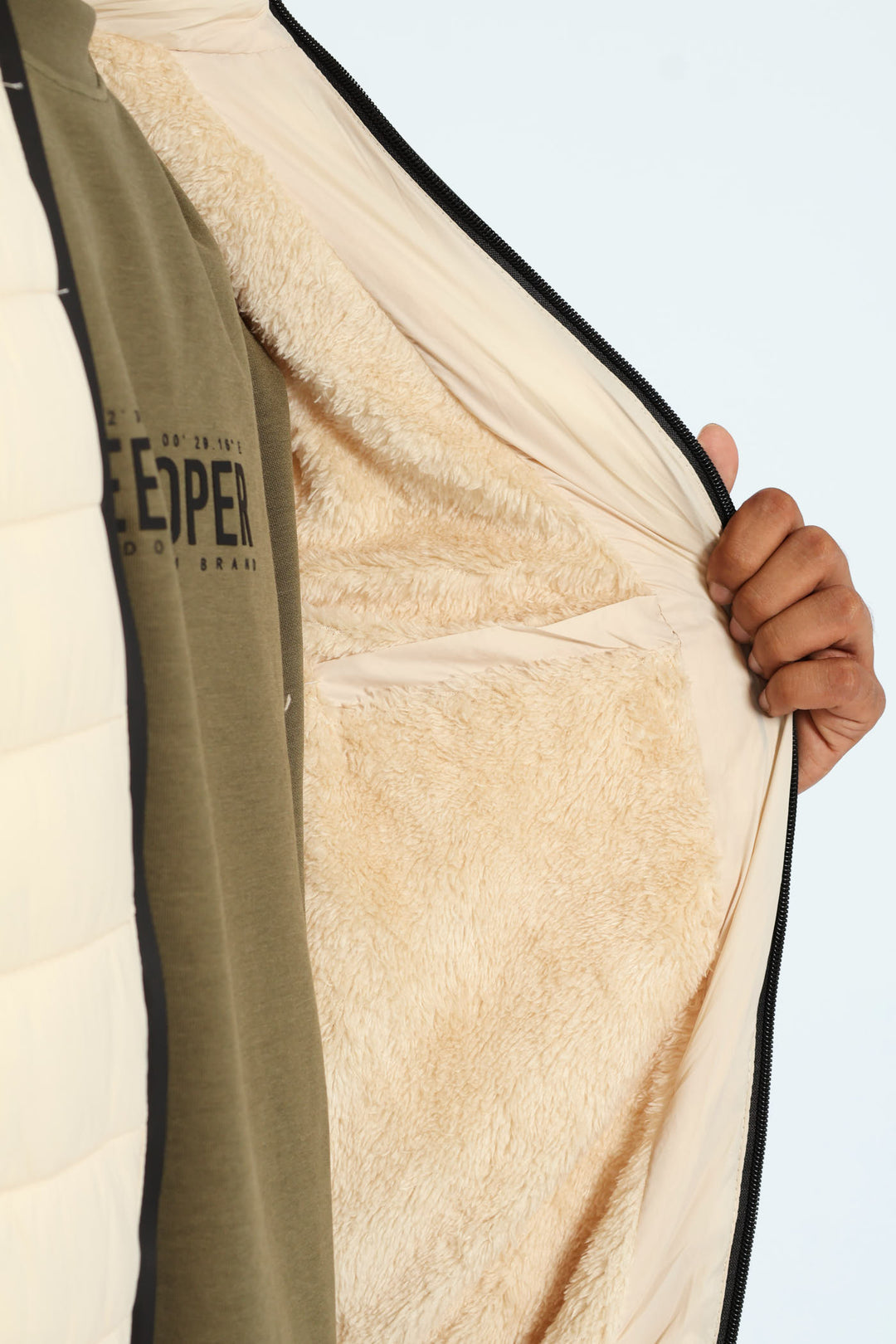 Billy Fur Lined Puffer - Stone