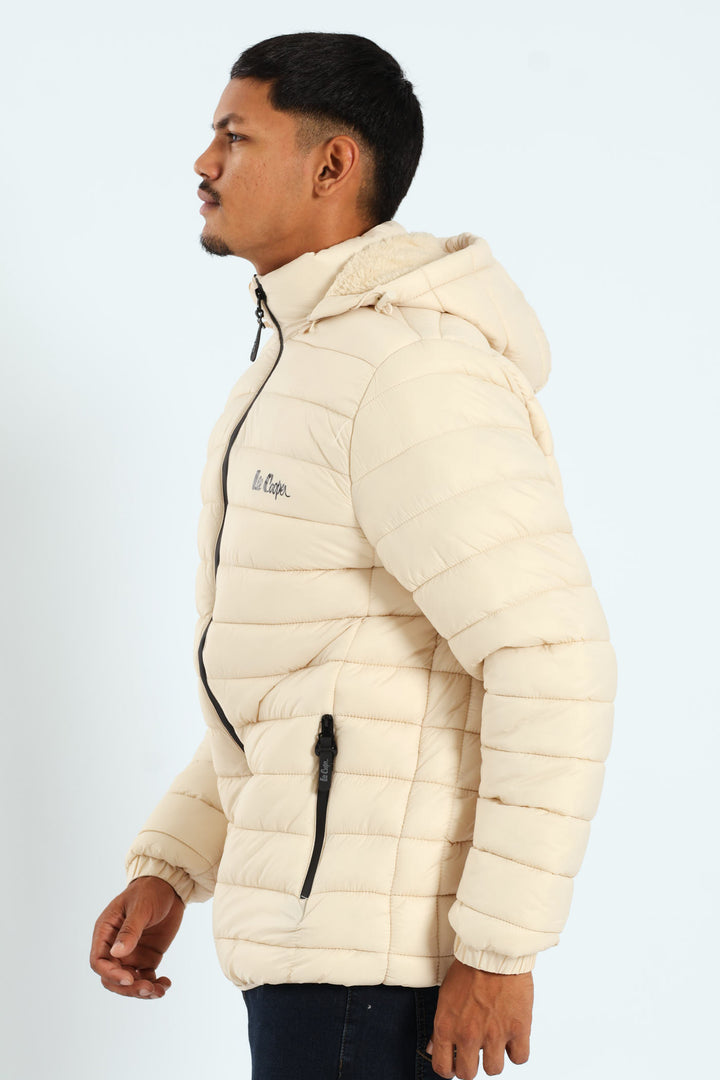 Billy Fur Lined Puffer - Stone