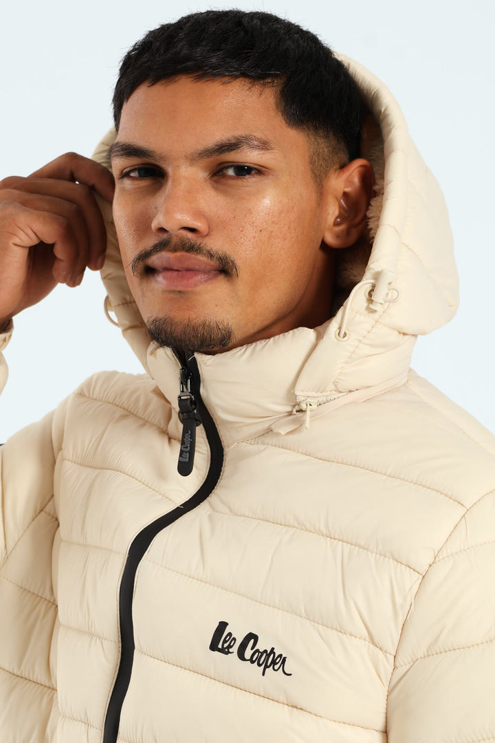 Billy Fur Lined Puffer - Stone