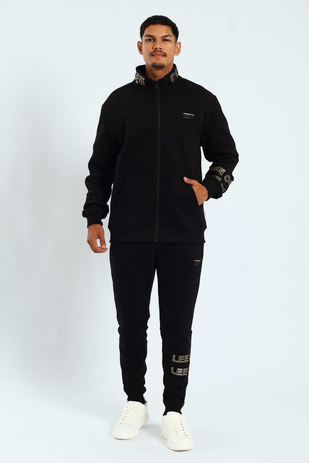 Nkosi Zip Through Fleece Jacket - Black