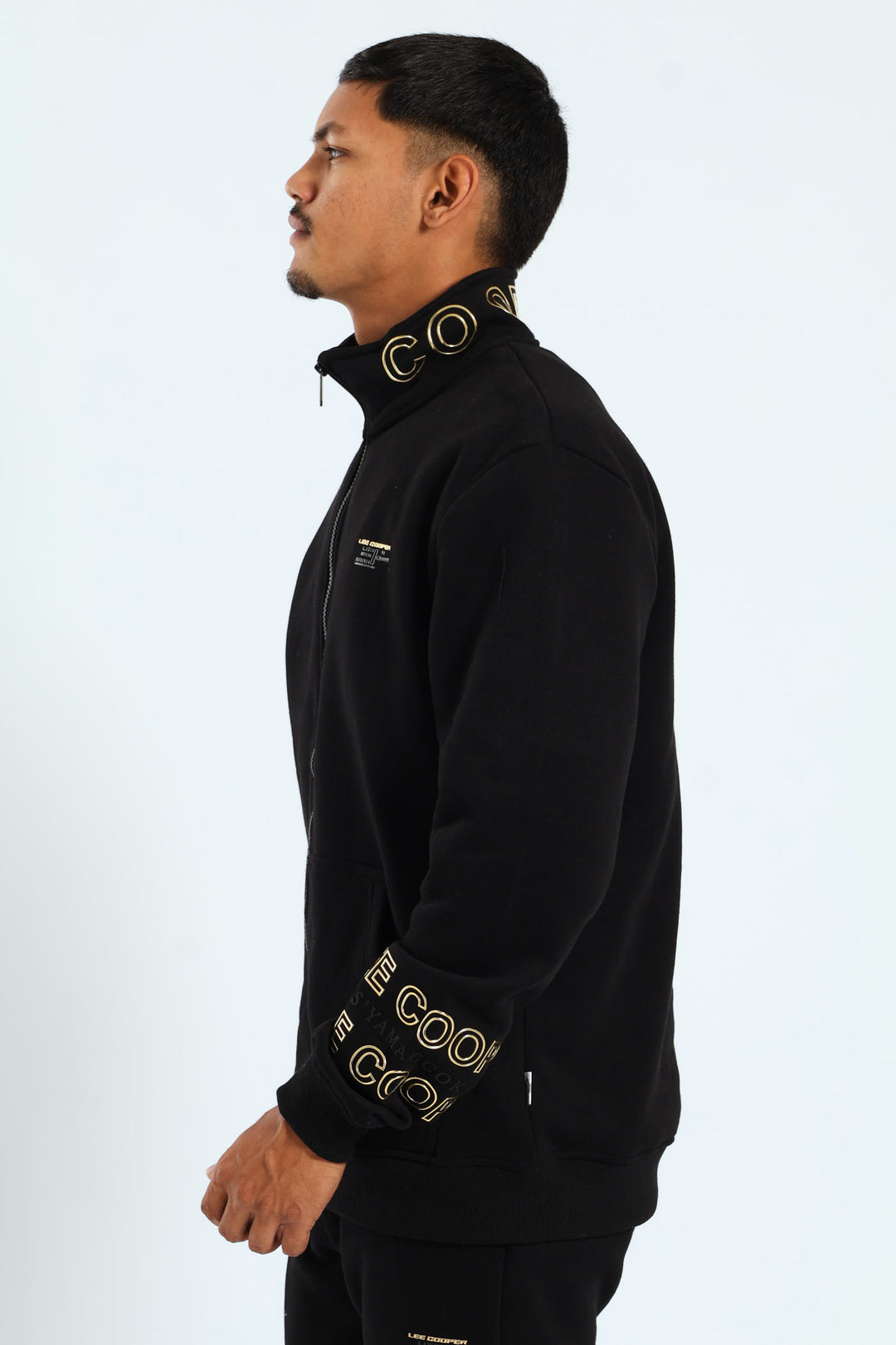 Nkosi Zip Through Fleece Jacket - Black