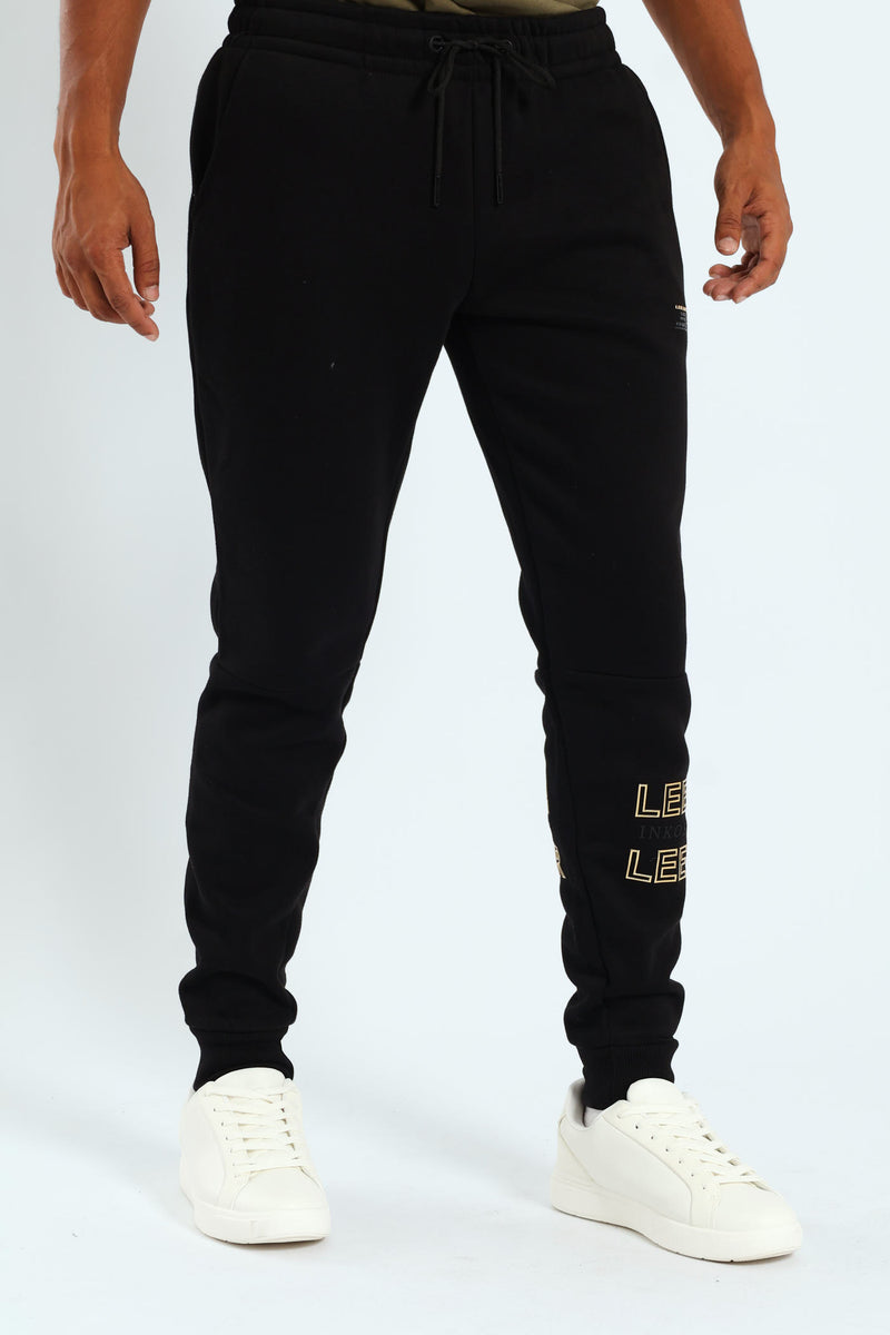 Nkosi Fleece Bottoms - Black