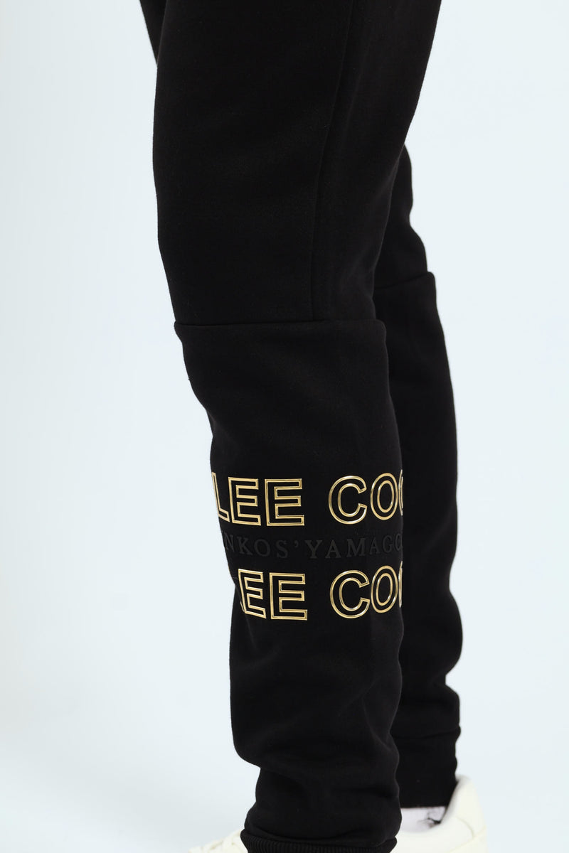 Nkosi Fleece Bottoms - Black