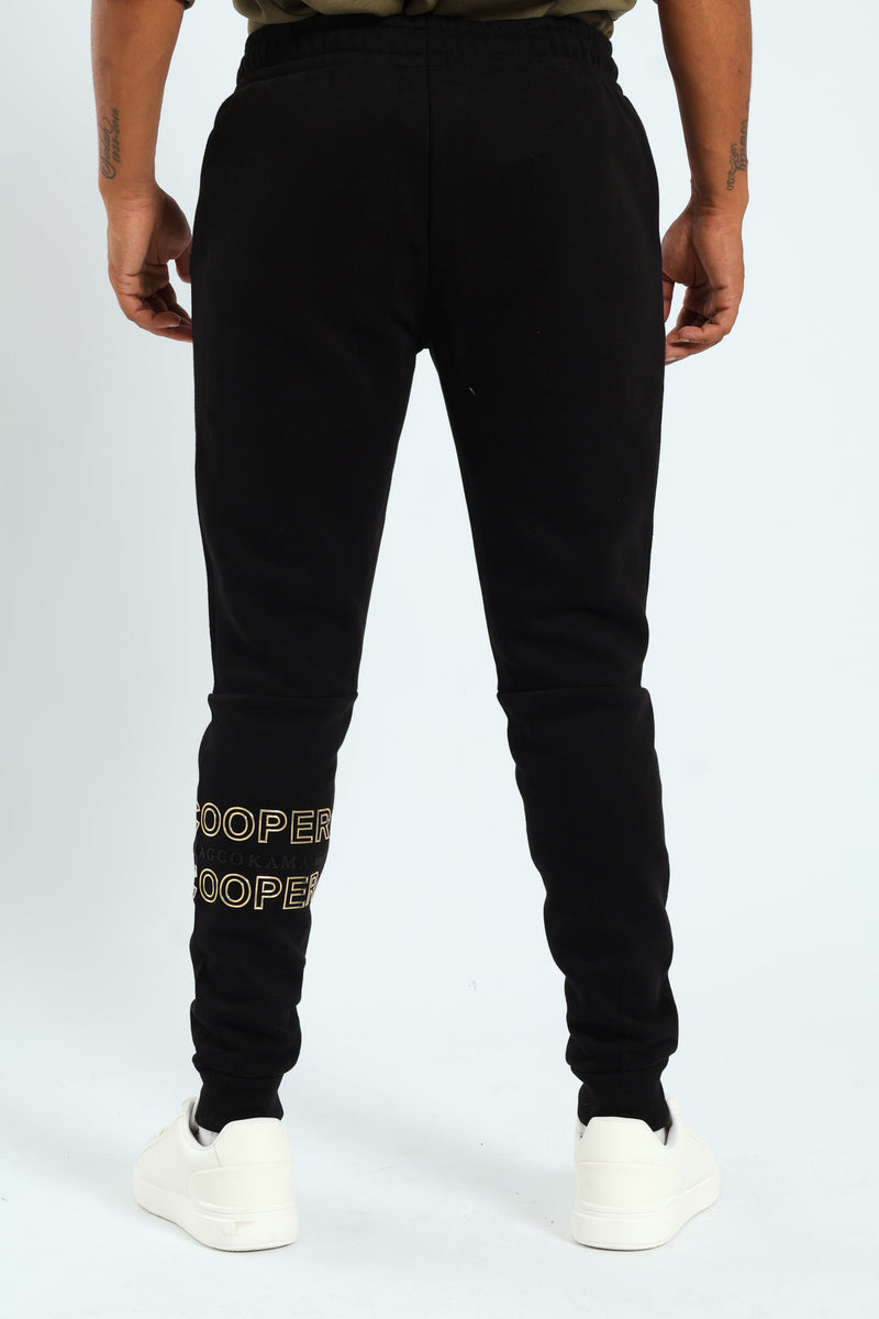 Nkosi Fleece Bottoms - Black