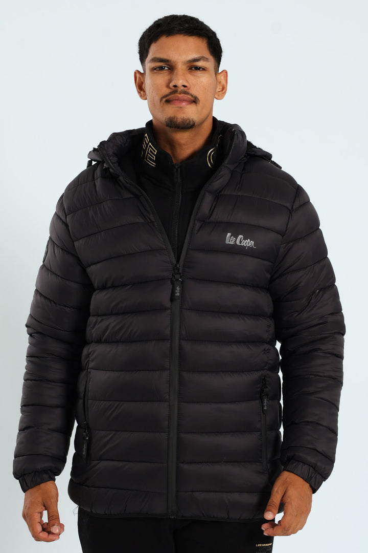 Billy Fur Lined Puffer - Black