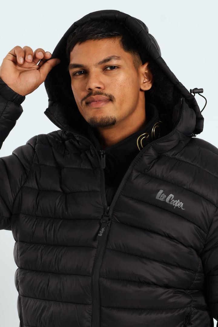 Billy Fur Lined Puffer - Black