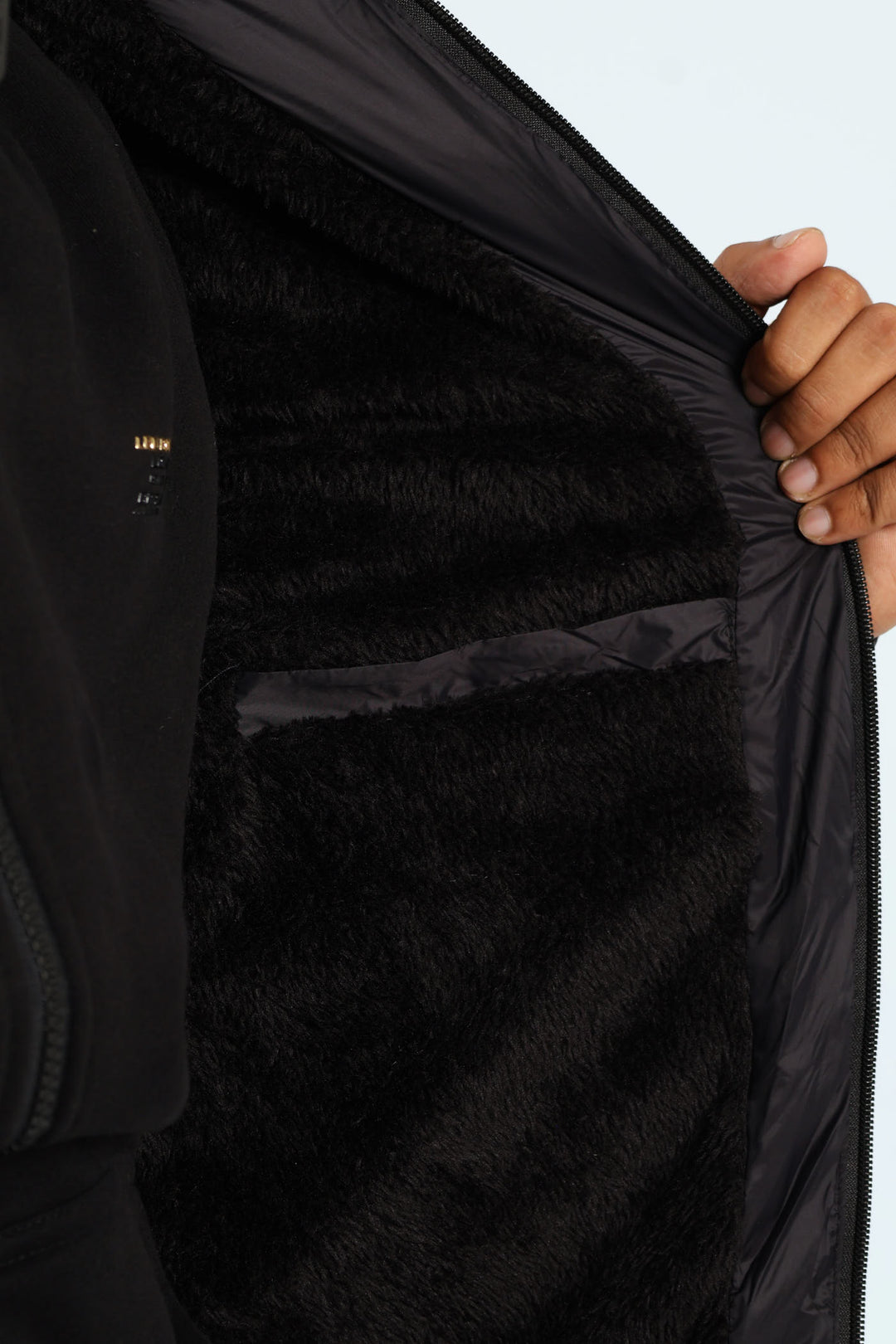 Billy Fur Lined Puffer - Black