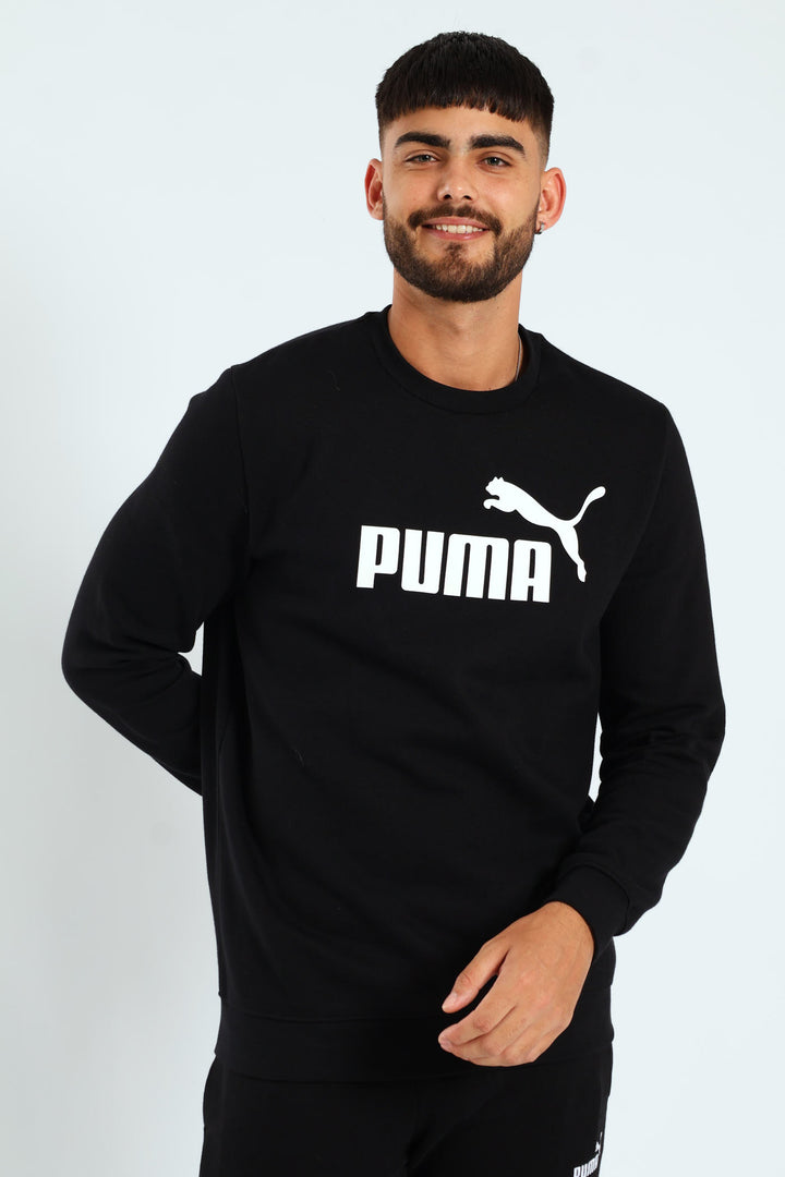 Essential No.1 Logo Crew Top - Black