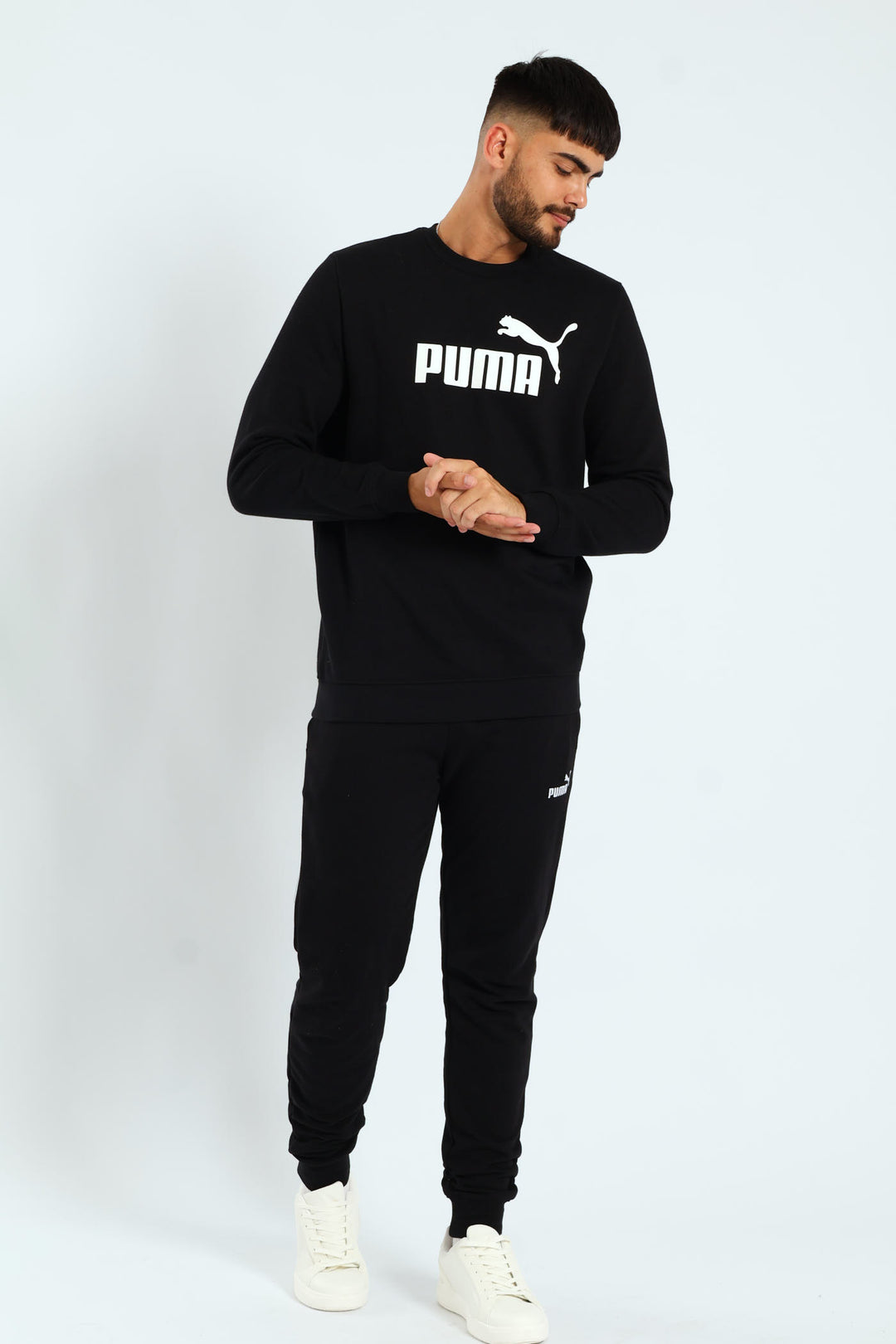 Essential No.1 Logo Slim Sweatpants - Black