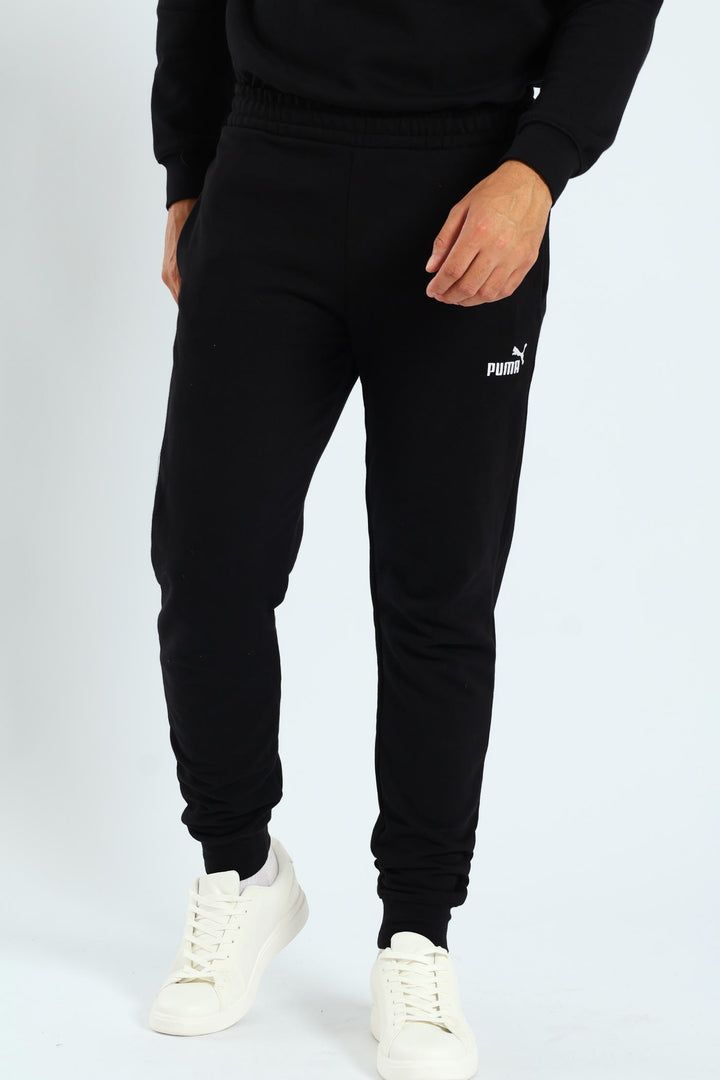 Essential No.1 Logo Slim Sweatpants - Black
