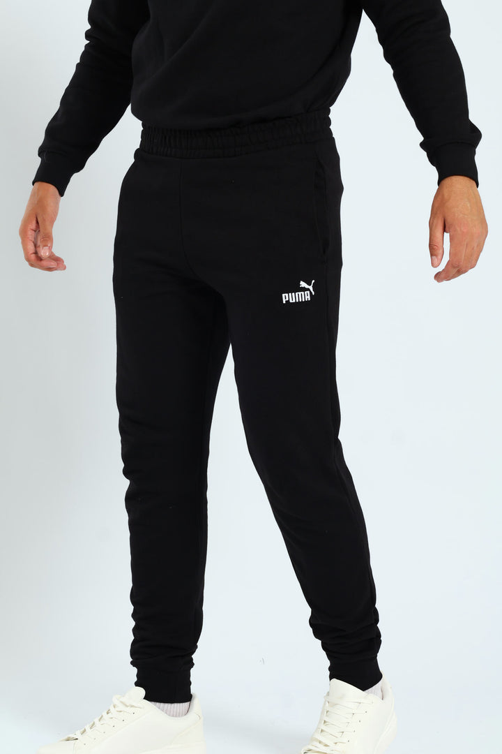 Essential No.1 Logo Slim Sweatpants - Black