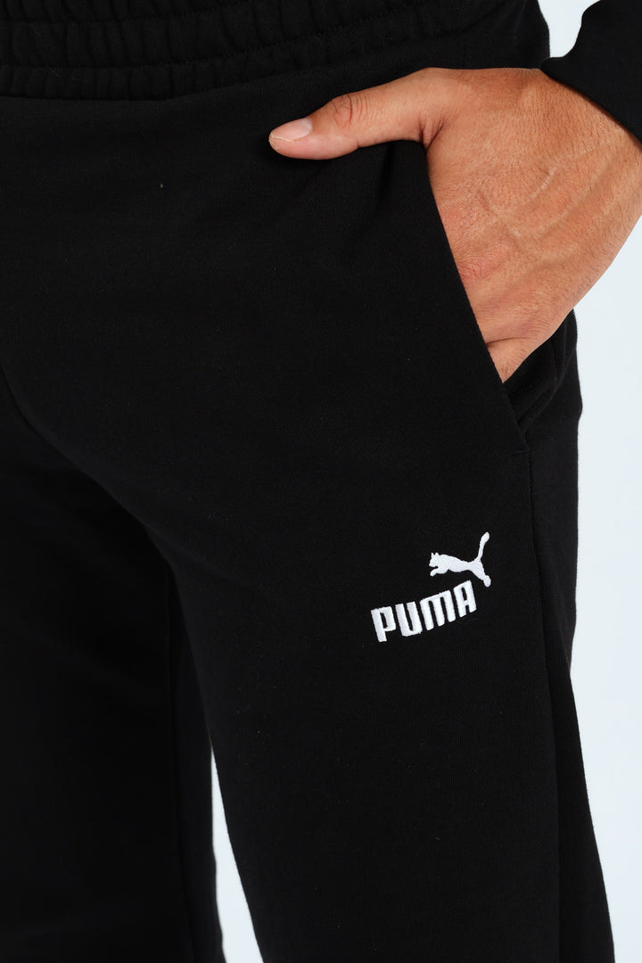 Essential No.1 Logo Slim Sweatpants - Black