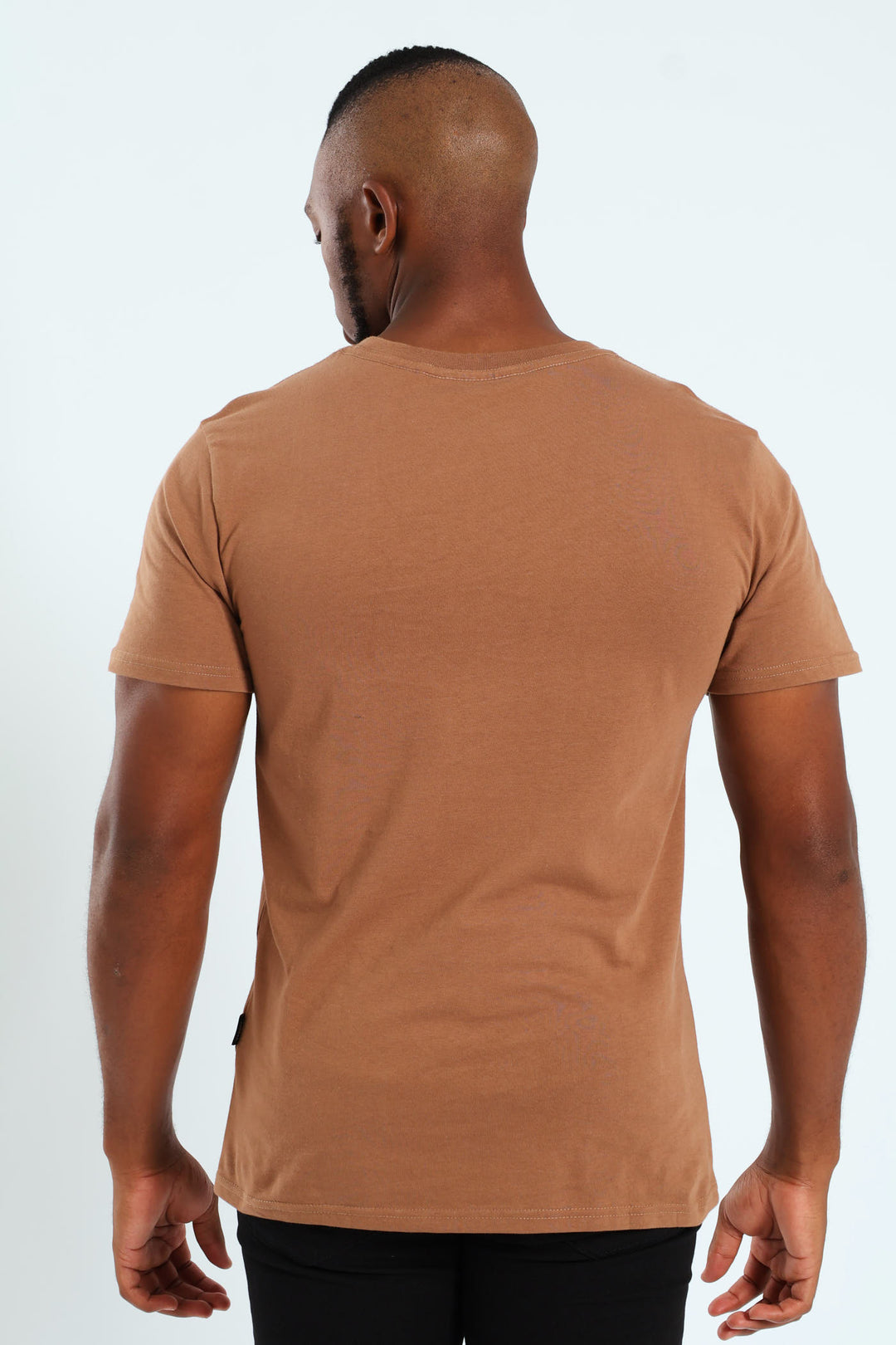 Basic Print Tee - Brown