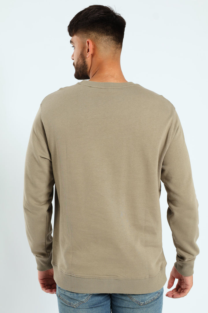 Big Crew Top - Taupe