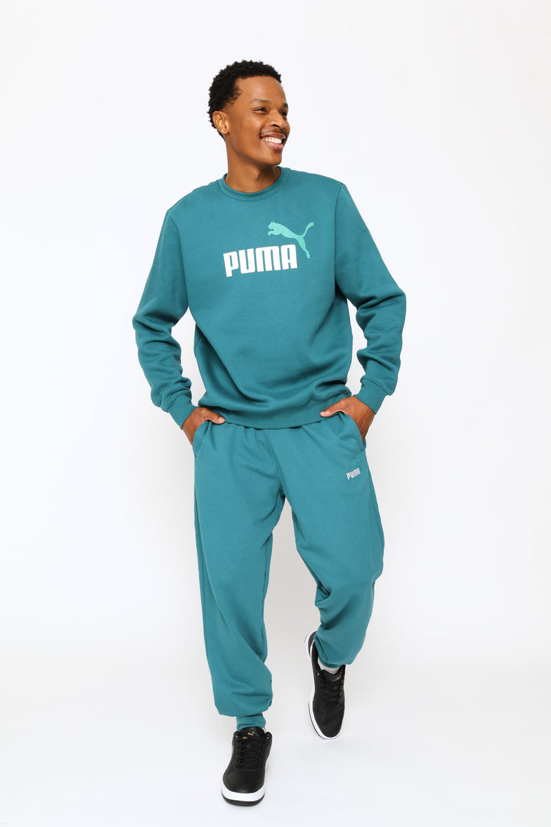 Essential No 1 Logo Fleece Top - Green