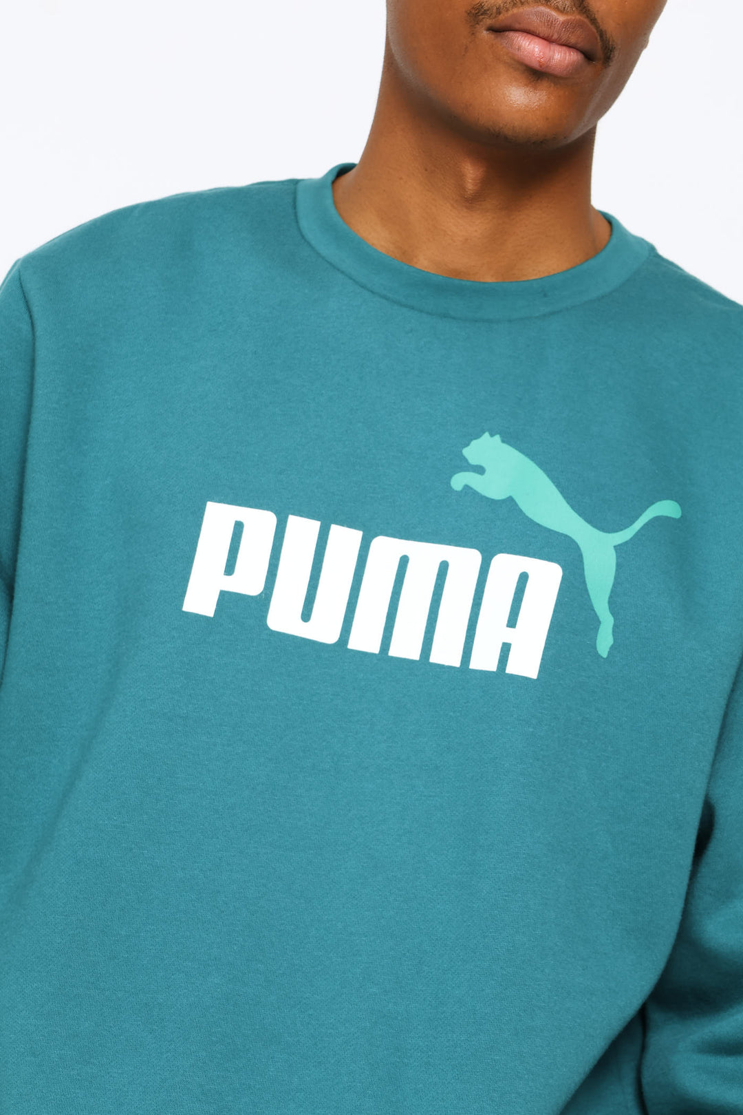 Essential No 1 Logo Fleece Top - Green
