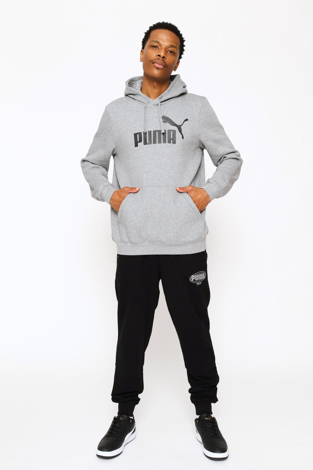 Essential No 1 Logo Fleece Top - Grey