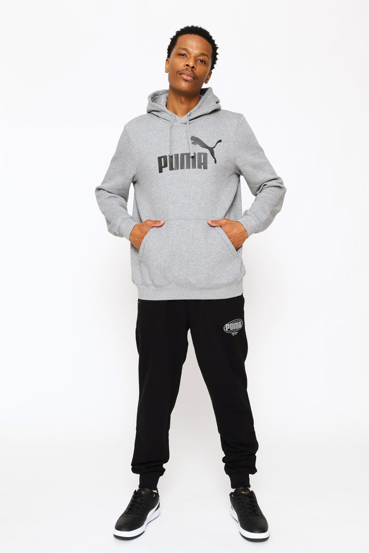 Essential No 1 Logo Fleece Top - Grey