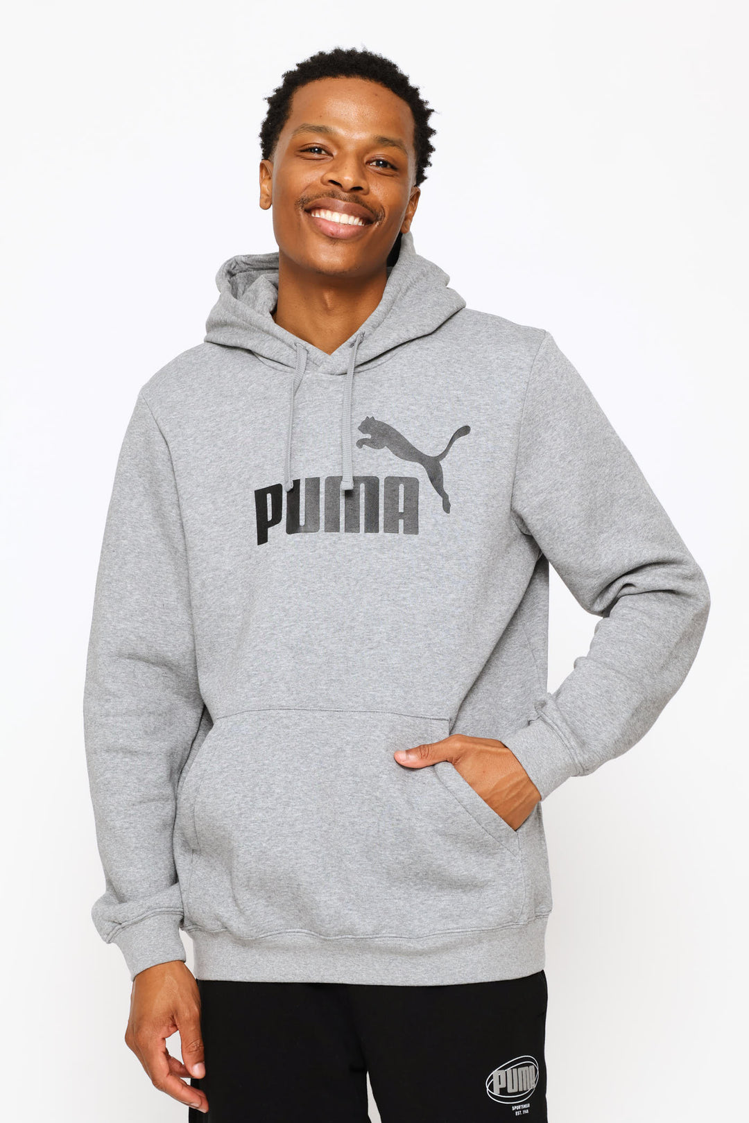 Essential No 1 Logo Fleece Top - Grey