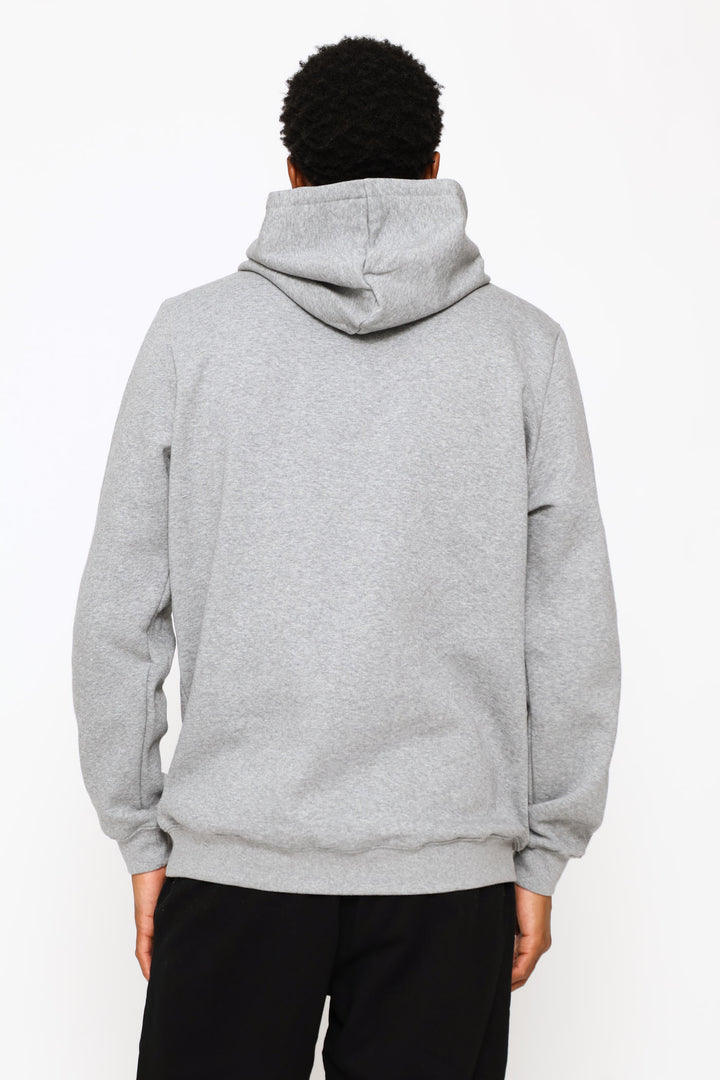 Essential No 1 Logo Fleece Top - Grey