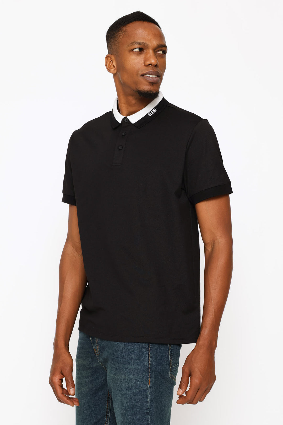 Paul Collar Polo Golfer - Black