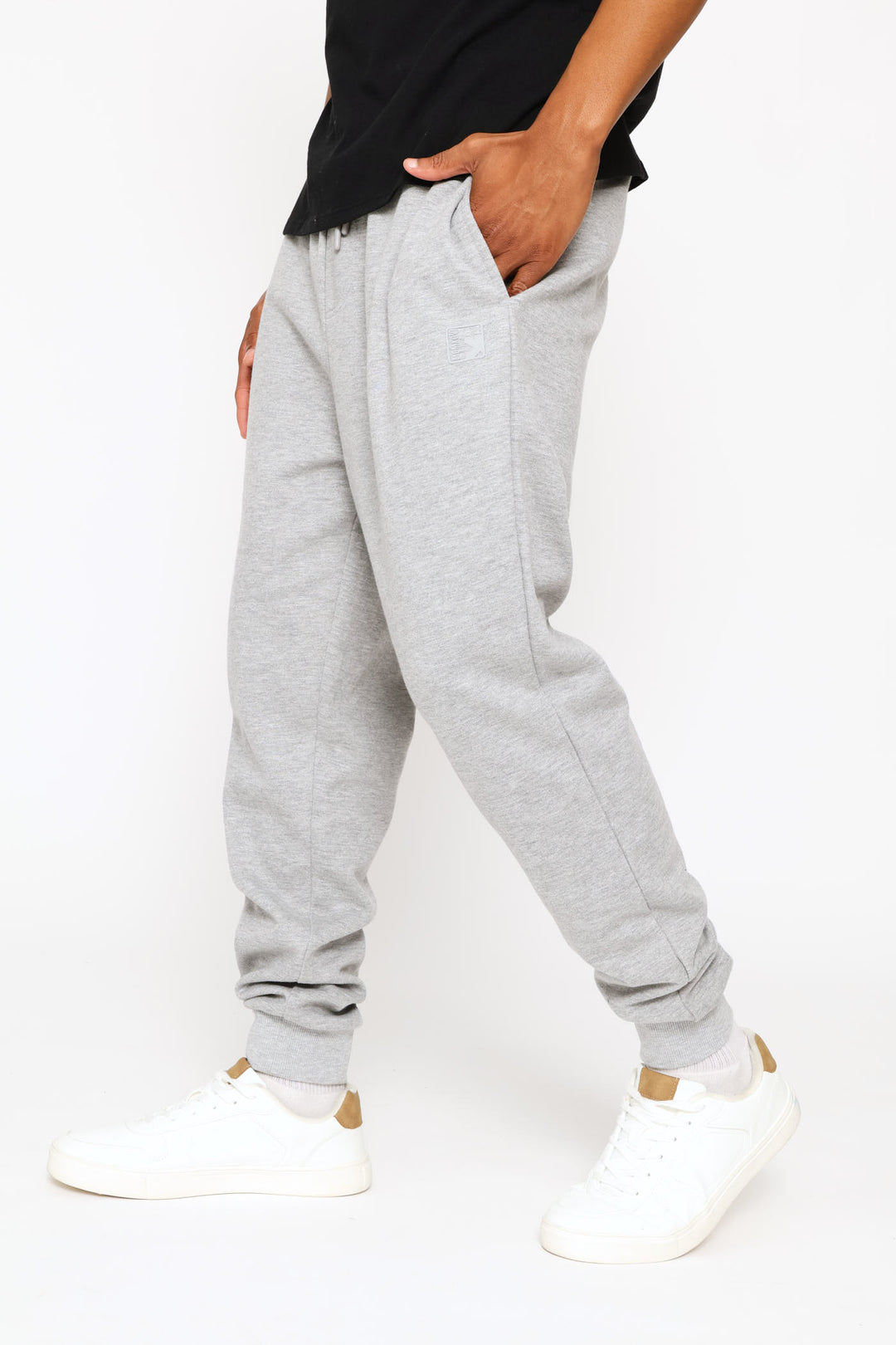 Basic Fleece Jogger - Grey Melange