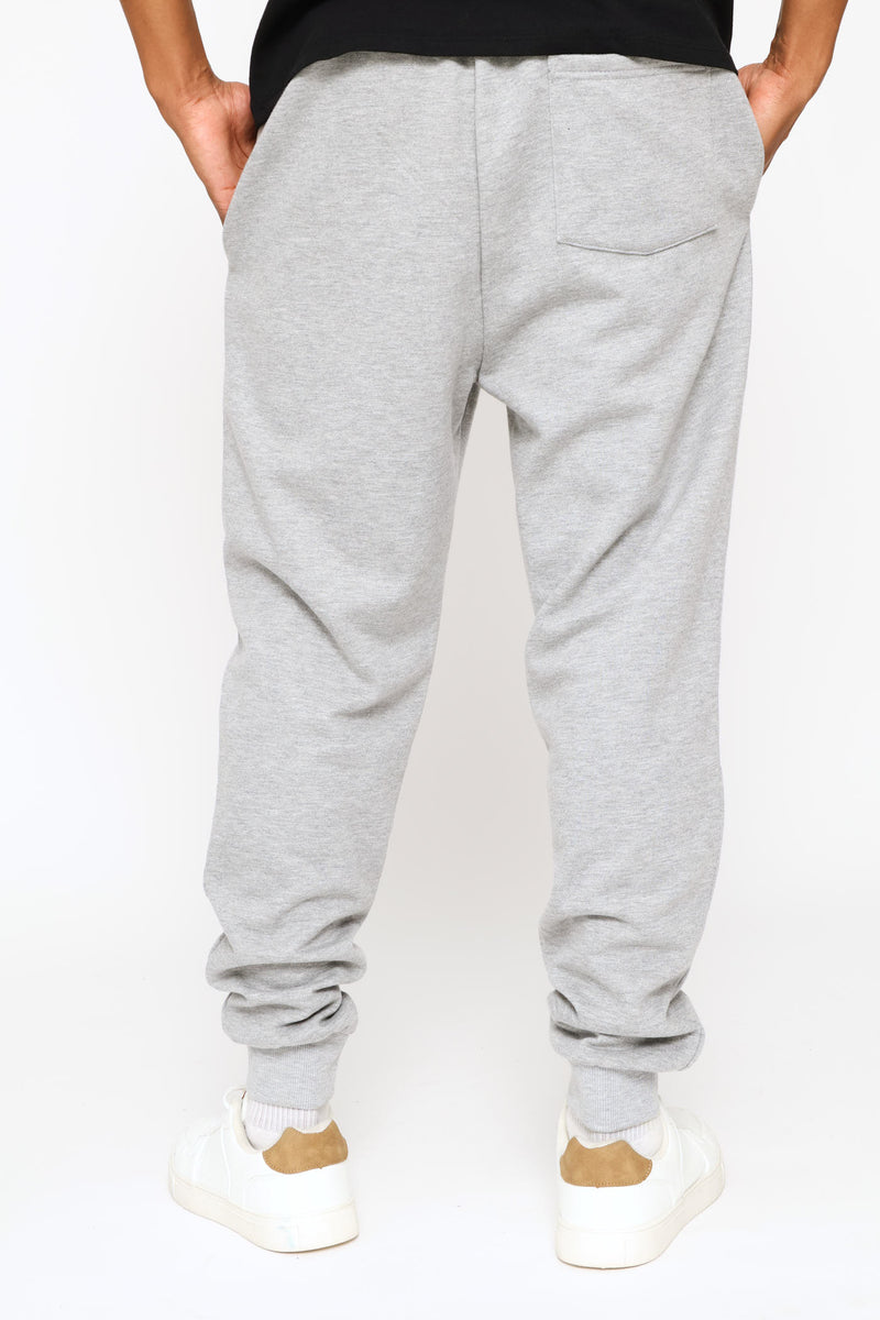 Basic Fleece Jogger - Grey Melange