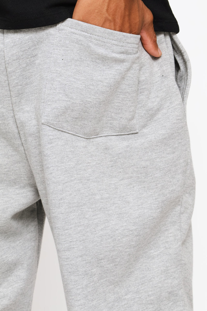 Basic Fleece Jogger - Grey Melange