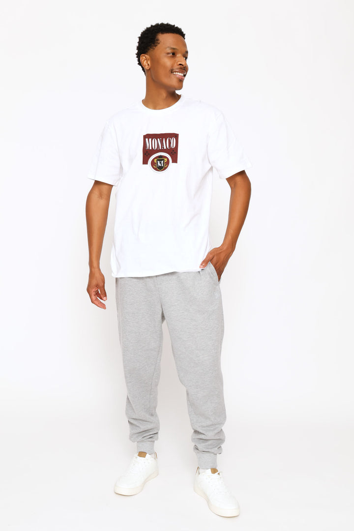 Monaco Racing Printed Tee - White