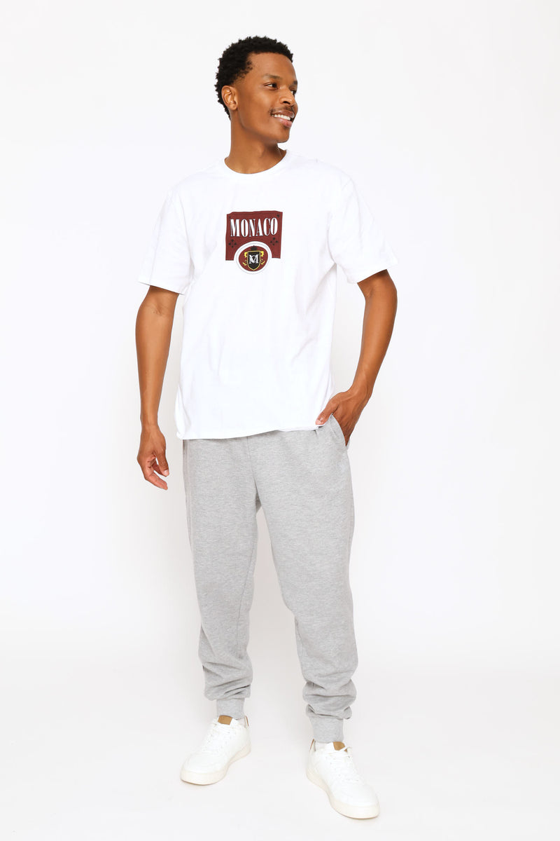 Monaco Racing Printed Tee - White