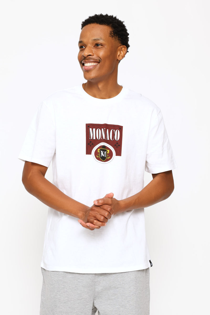 Monaco Racing Printed Tee - White