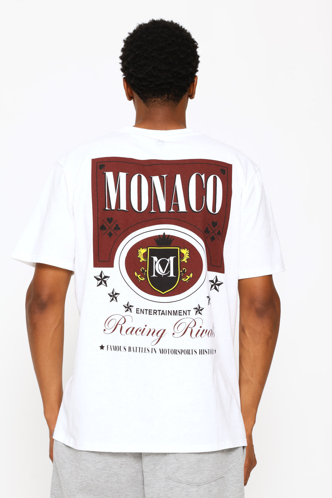 Monaco Racing Printed Tee - White