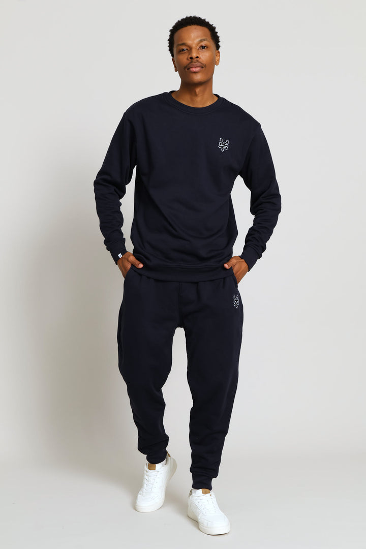 Badge Trackpant - Navy