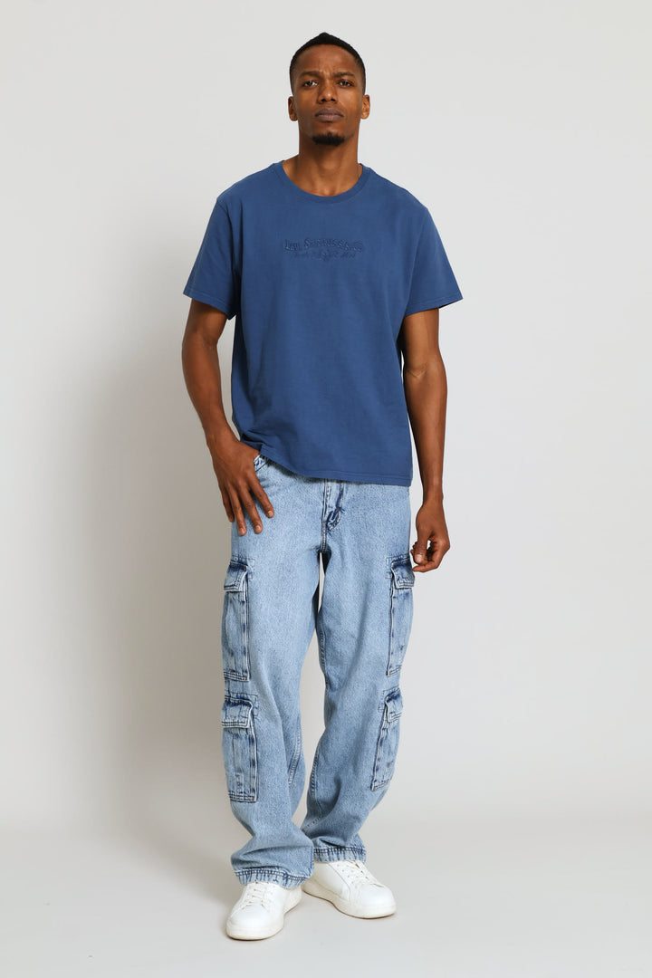 Relaxed Fit Tee - Blue