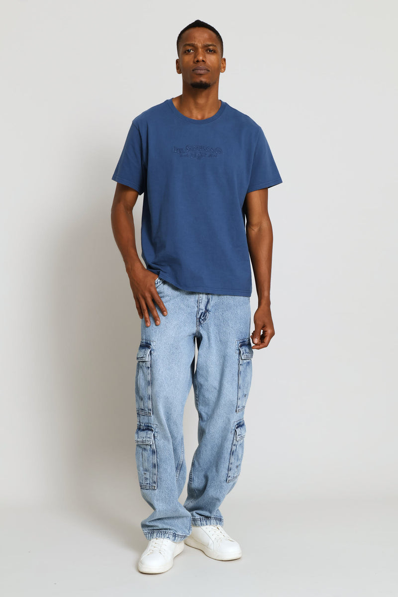Relaxed Fit Tee - Blue