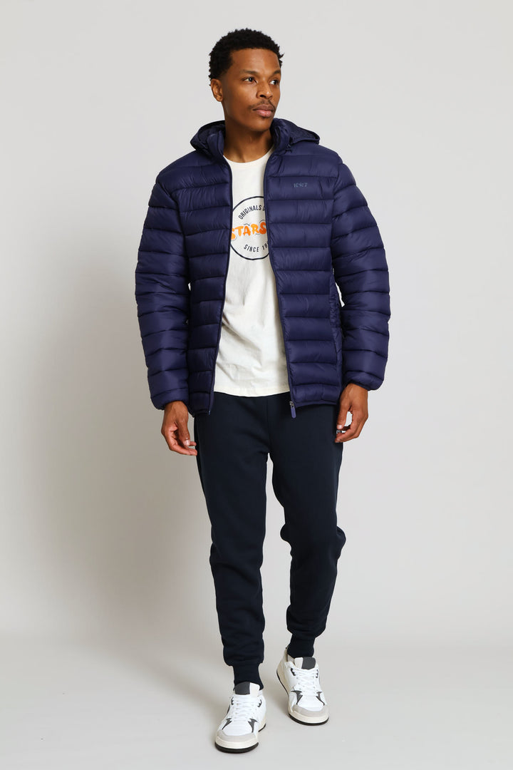 Norman Puffer Jacket - Navy
