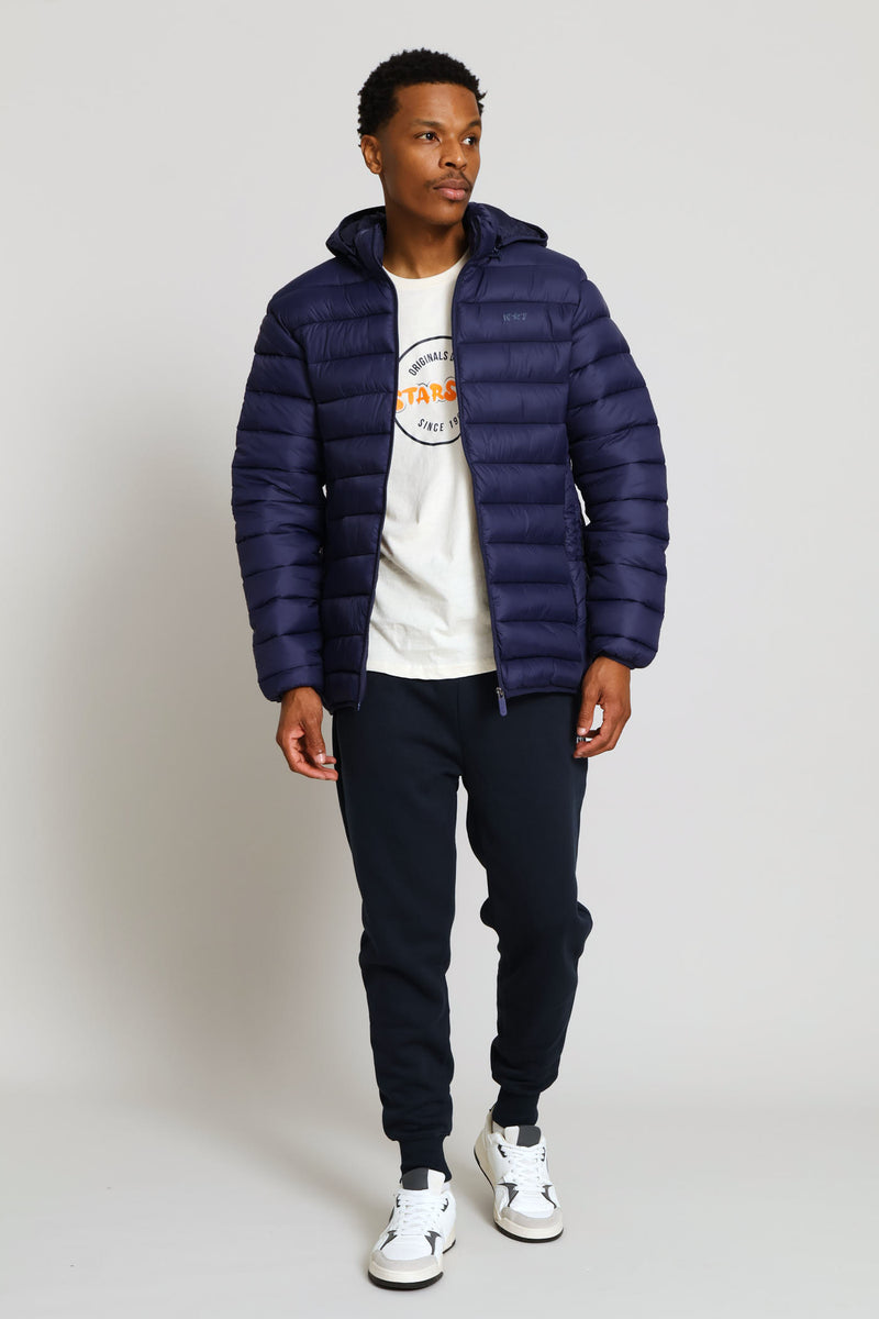 Norman Puffer Jacket - Navy