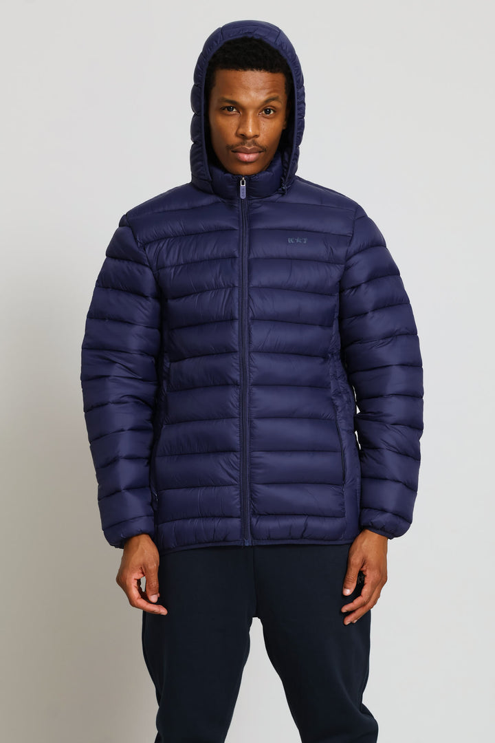 Norman Puffer Jacket - Navy