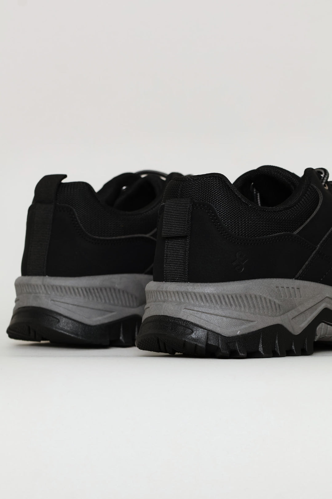 Lace Up Faux Leather Hiker Boot - Black