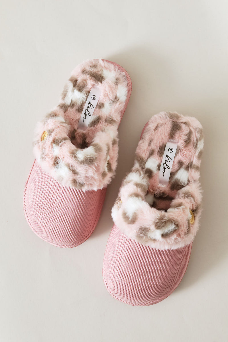 Printed Lined Closed Toe Eva Clog - Pink
