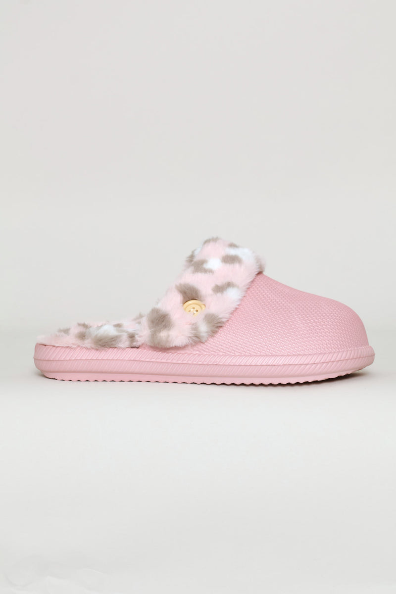 Printed Lined Closed Toe Eva Clog - Pink