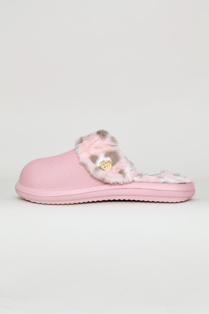 Printed Lined Closed Toe Eva Clog - Pink