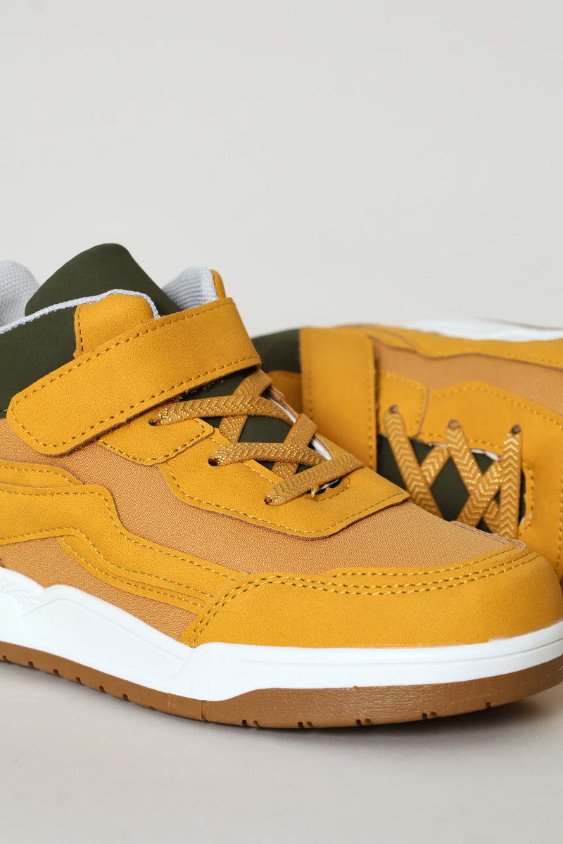 Pre-Boys Midtop Honey Sneaker - Yellow