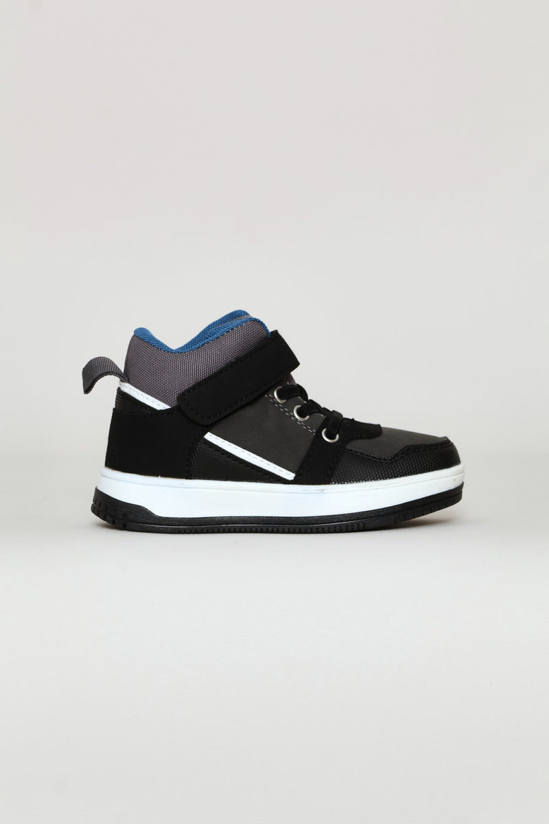 Pre-Boys Hitop Sneaker - Charcoal