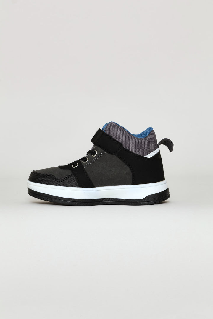 Pre-Boys Hitop Sneaker - Charcoal