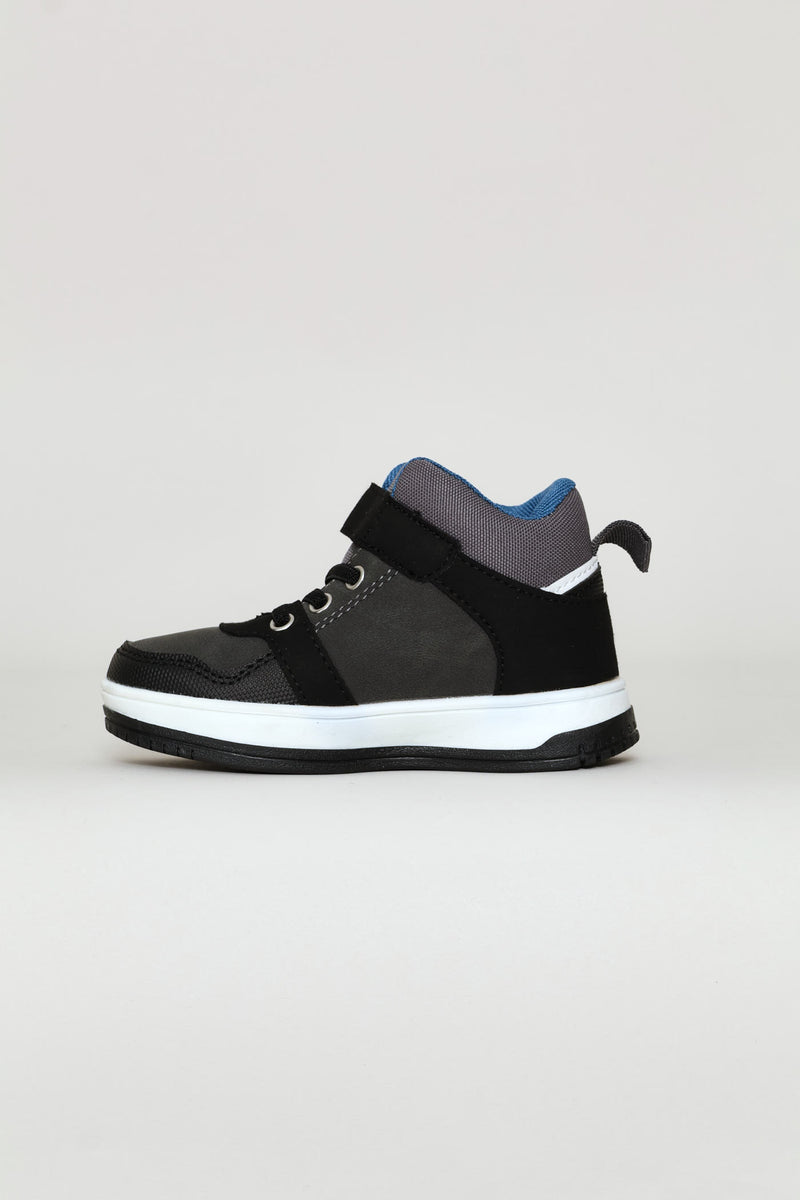 Pre-Boys Hitop Sneaker - Charcoal