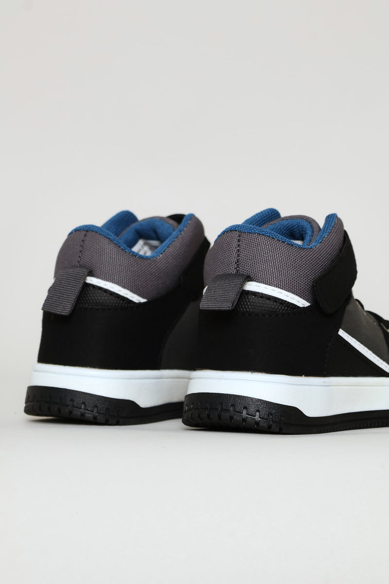 Pre-Boys Hitop Sneaker - Charcoal