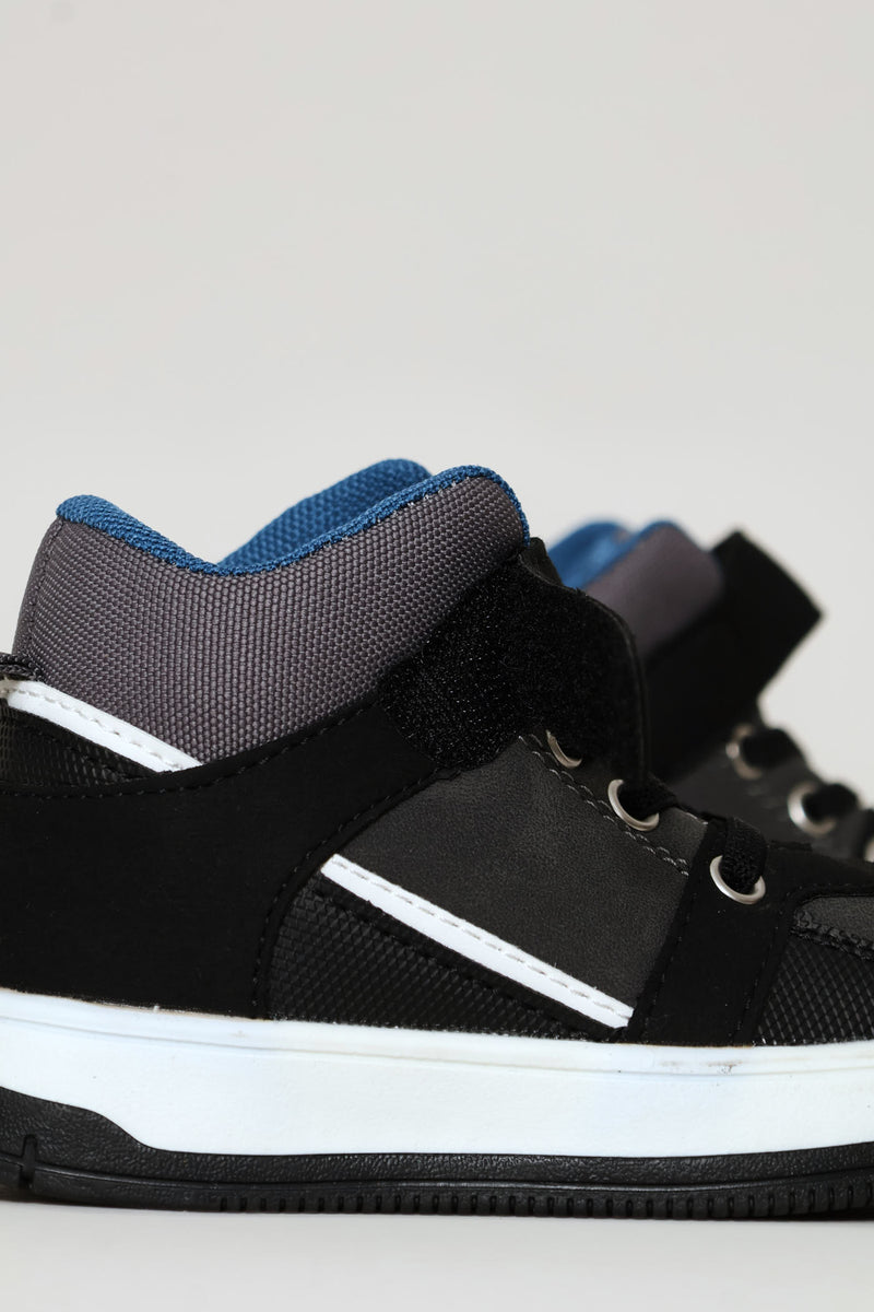 Pre-Boys Hitop Sneaker - Charcoal