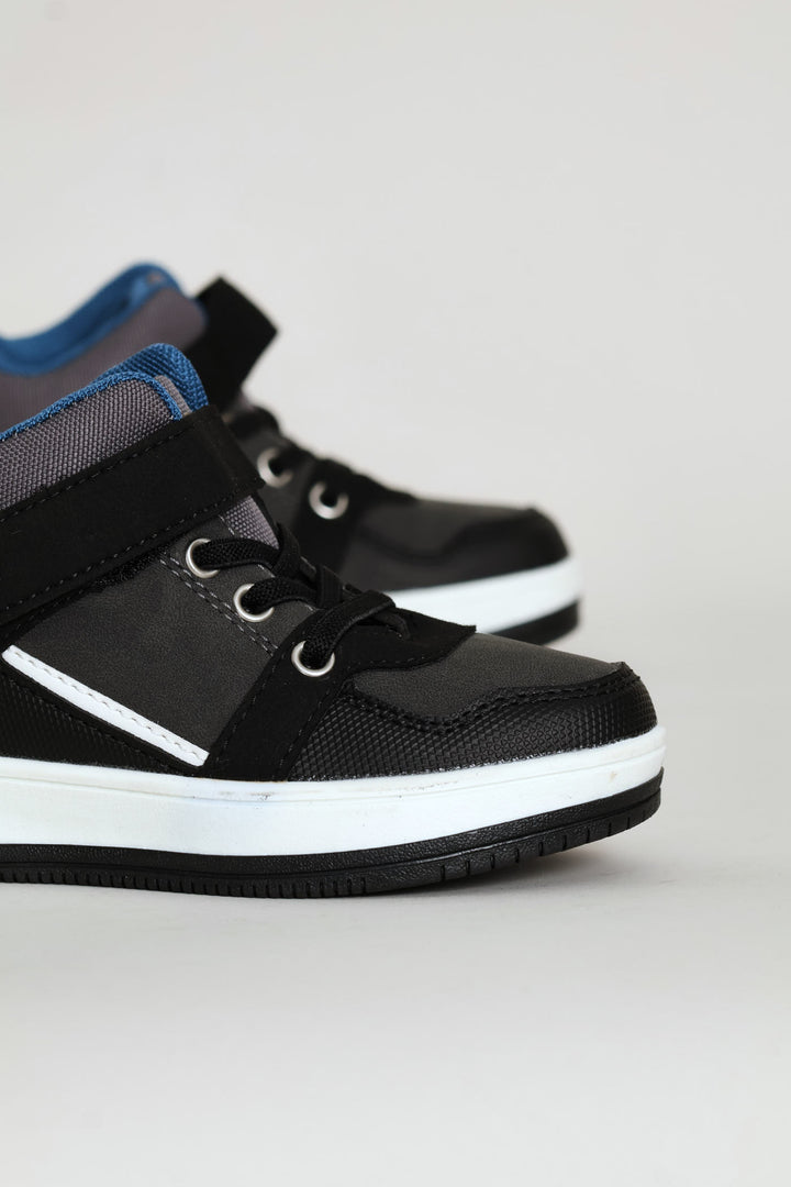 Pre-Boys Hitop Sneaker - Charcoal