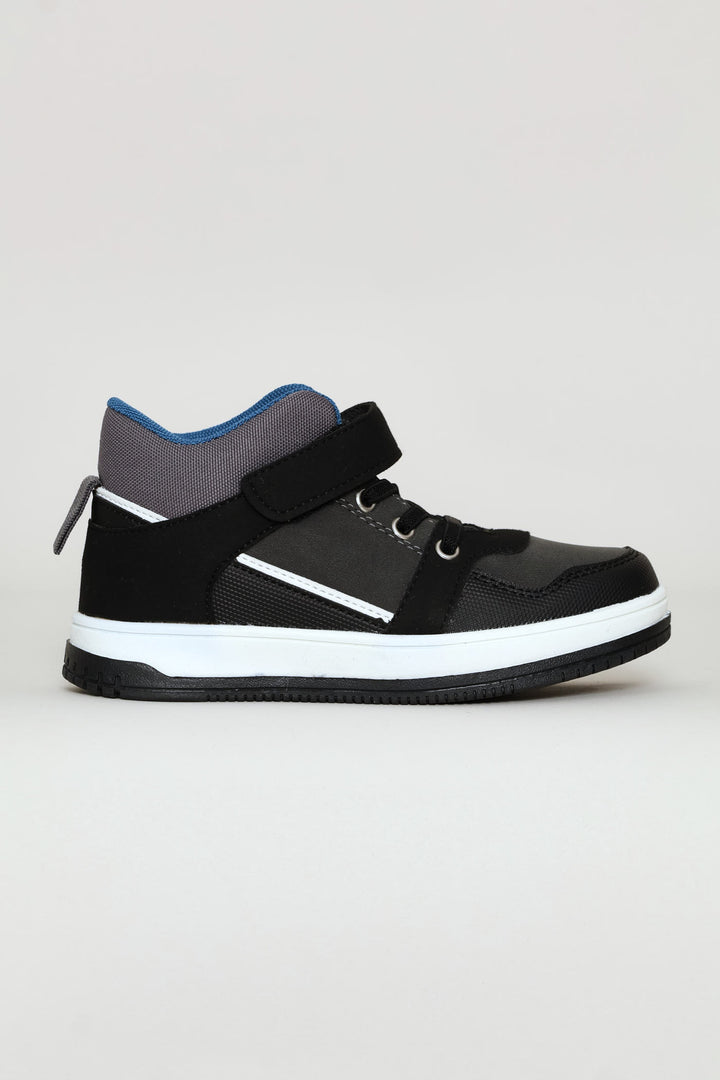 Boys Hitop Sneaker - Charcoal